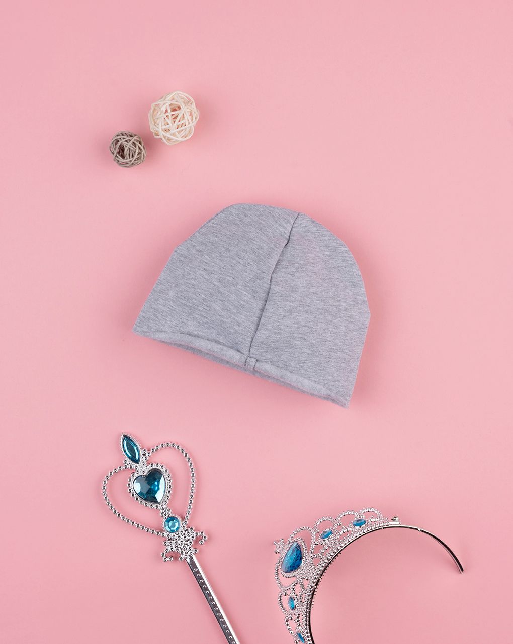 βρεφικό σκουφάκι γκρι με μονόκερο για κορίτσι - Prénatal