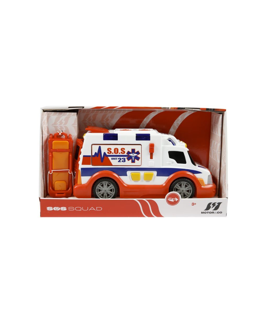 Motor & co 1:24 ασθενοφόρο με φώτα και ήχους