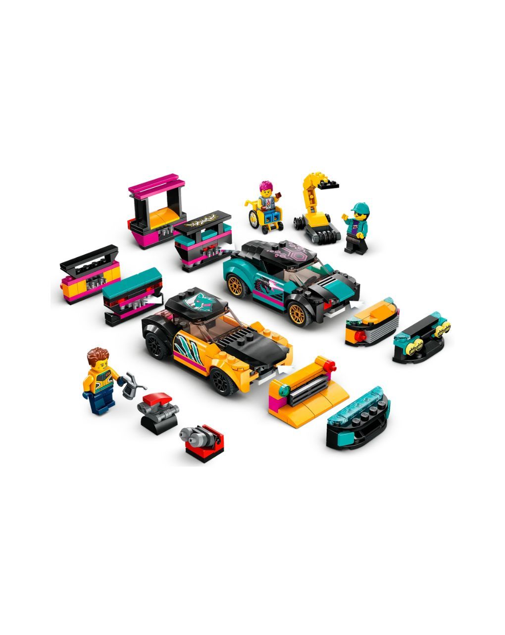 Lego city great vehicles custom car garage 60389 - Lego, Lego City