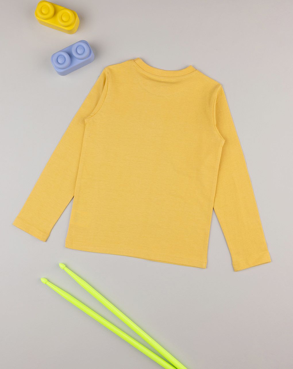παιδική μπλούζα κίτρινη με ρομπότ για αγόρι - Prénatal