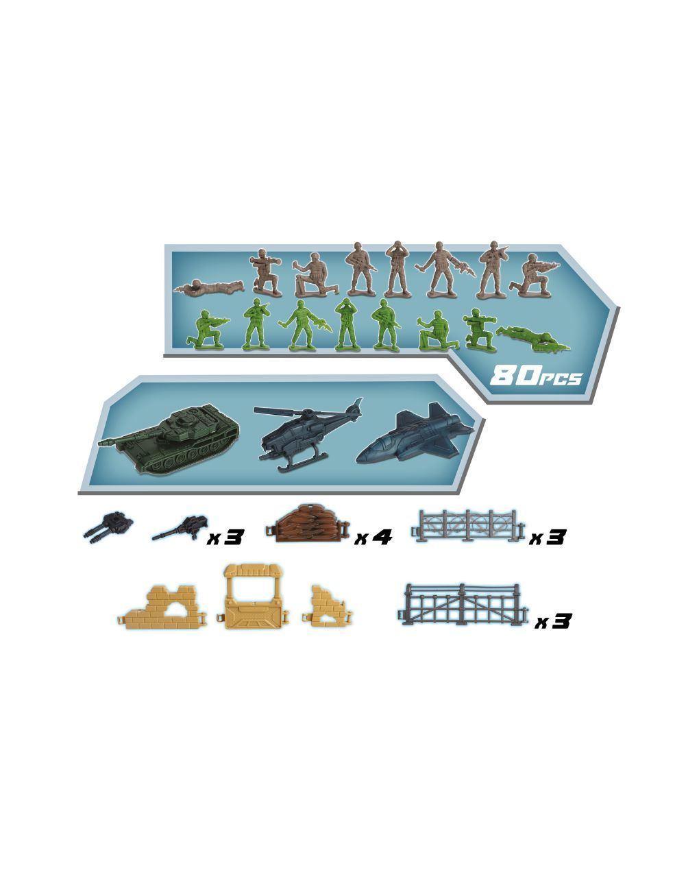 Invincible heroes στρατιωτικό ελικόπτερο με 100 αξεσουάρ - INVINCIBLE HEROS