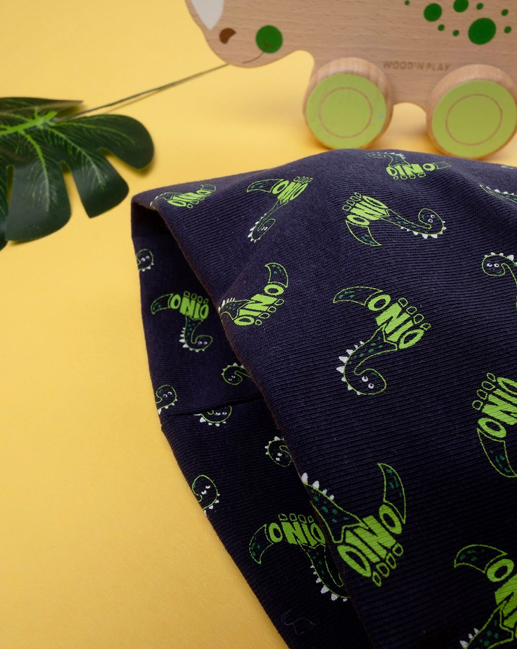 βρεφικό σκουφάκι μπλε με δεινόσαυρους για αγόρι - Prénatal