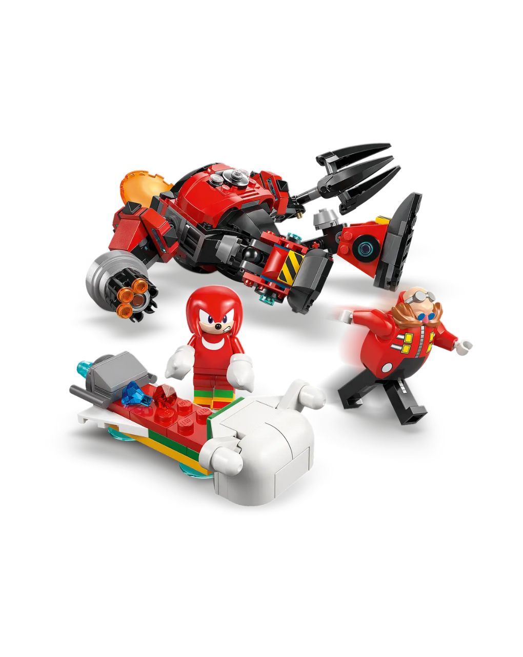 Lego sonic the hedgehog knuckles vs. dr. eggman egg crusher mech 77005 - Lego