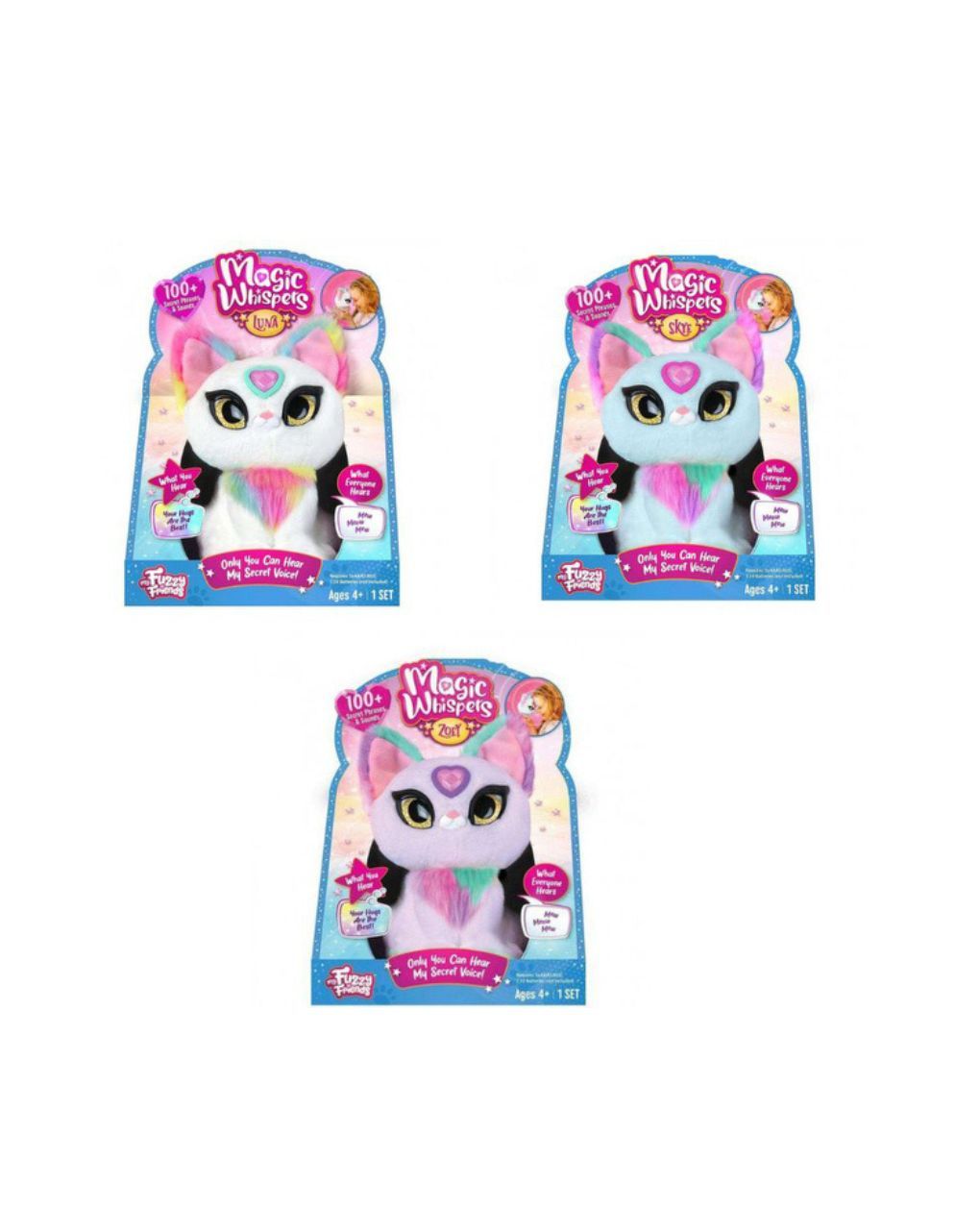 My fuzzy friends magic whisper kitty myg00502 (3 σχέδια) - Giochi Preziosi
