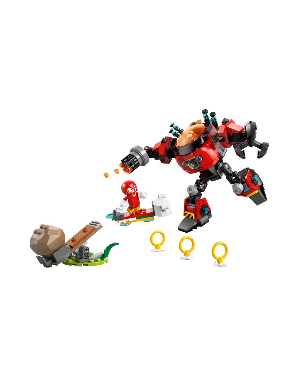 Lego sonic the hedgehog knuckles vs. dr. eggman egg crusher mech 77005 - Lego