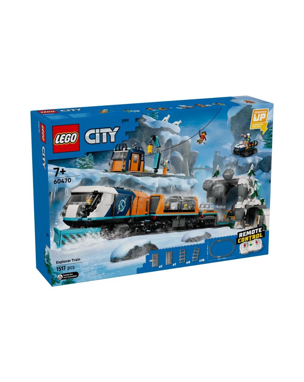 Lego city explorers' arctic polar express train 60470