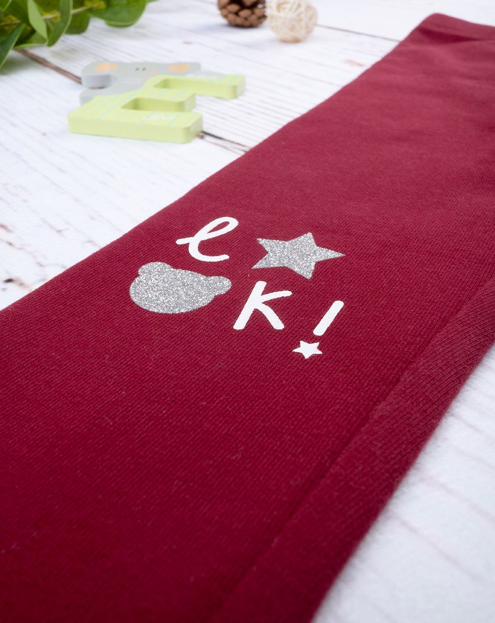 βρεφικό κολάν μπορντώ look για κορίτσι - Prénatal