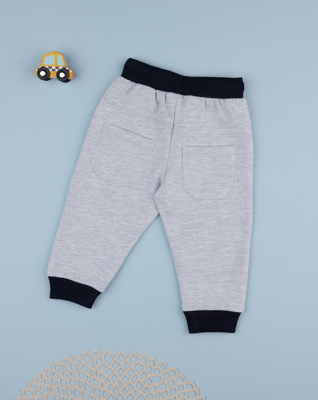 βρεφικό παντελόνι φόρμας γκρι husky για αγόρι - Prénatal