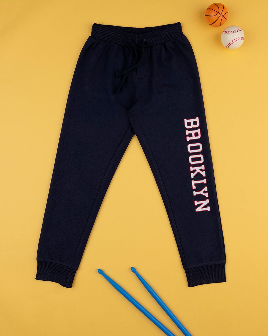 παιδικό παντελόνι φόρμας μπλε brooklyn για αγόρι - Prénatal