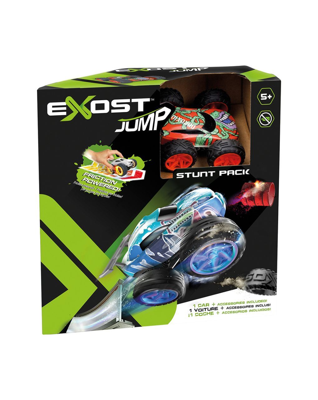 Exost jump αυτοκίνητο χωρίς μπαταρίες με ράμπα και εμπόδια 7530-20620 (3 σχέδια) - Exost