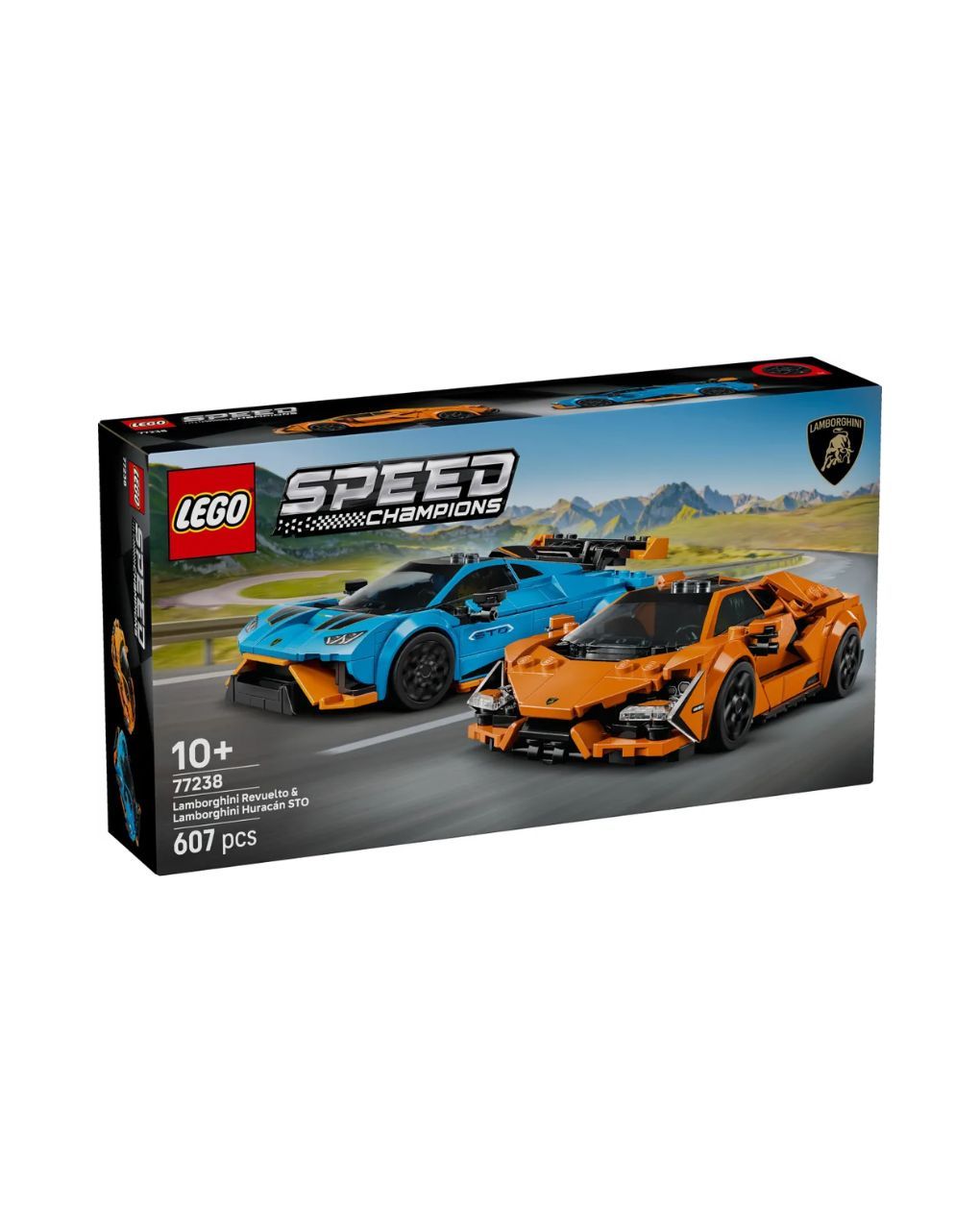 Lego speed champions lamborghini revuelto & hucaran sto 77238