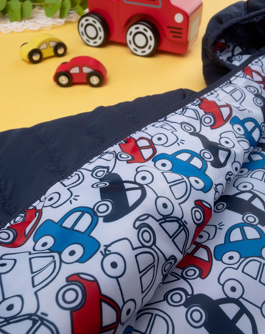 βρεφικό μπουφάν puffer μπλε για αγόρι - Prénatal