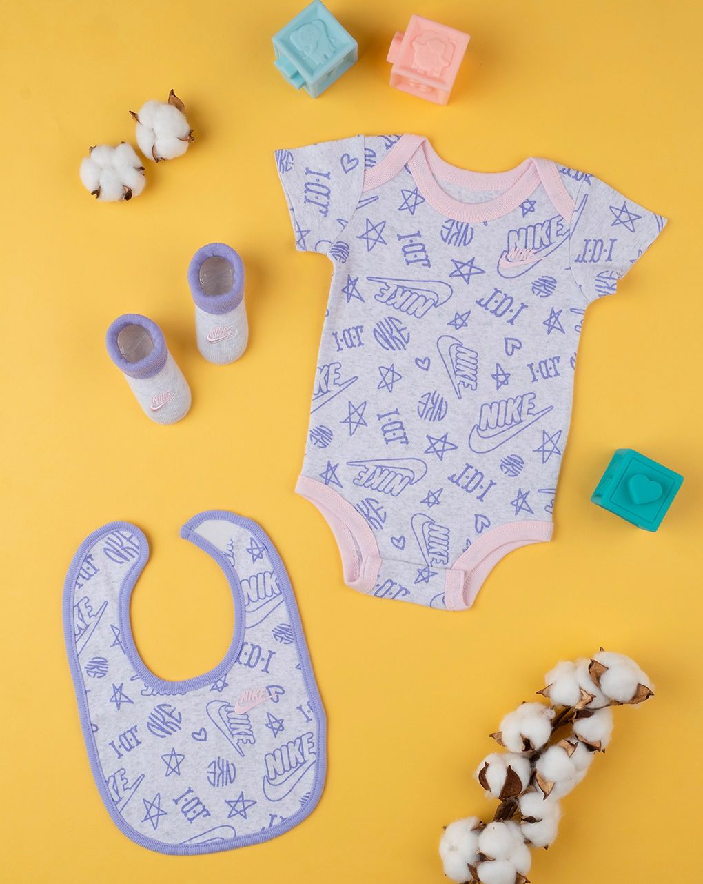 Nike βρεφικό σετ nn0675-p0x για κορίτσι
