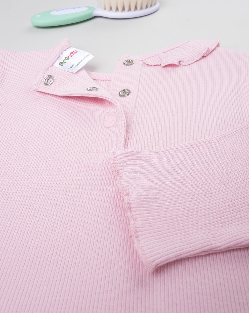 βρεφικό κορμάκι ριμπ ροζ για κορίτσι - Prénatal