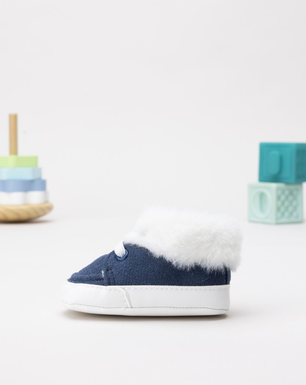 βρεφικά παπούσια αγκαλιάς μπλε για αγόρι - Prénatal