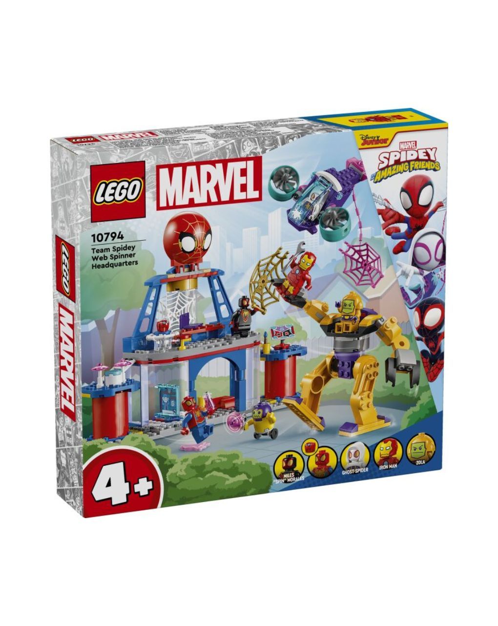 Lego super heroes team spidey web spiner headquarters 10794