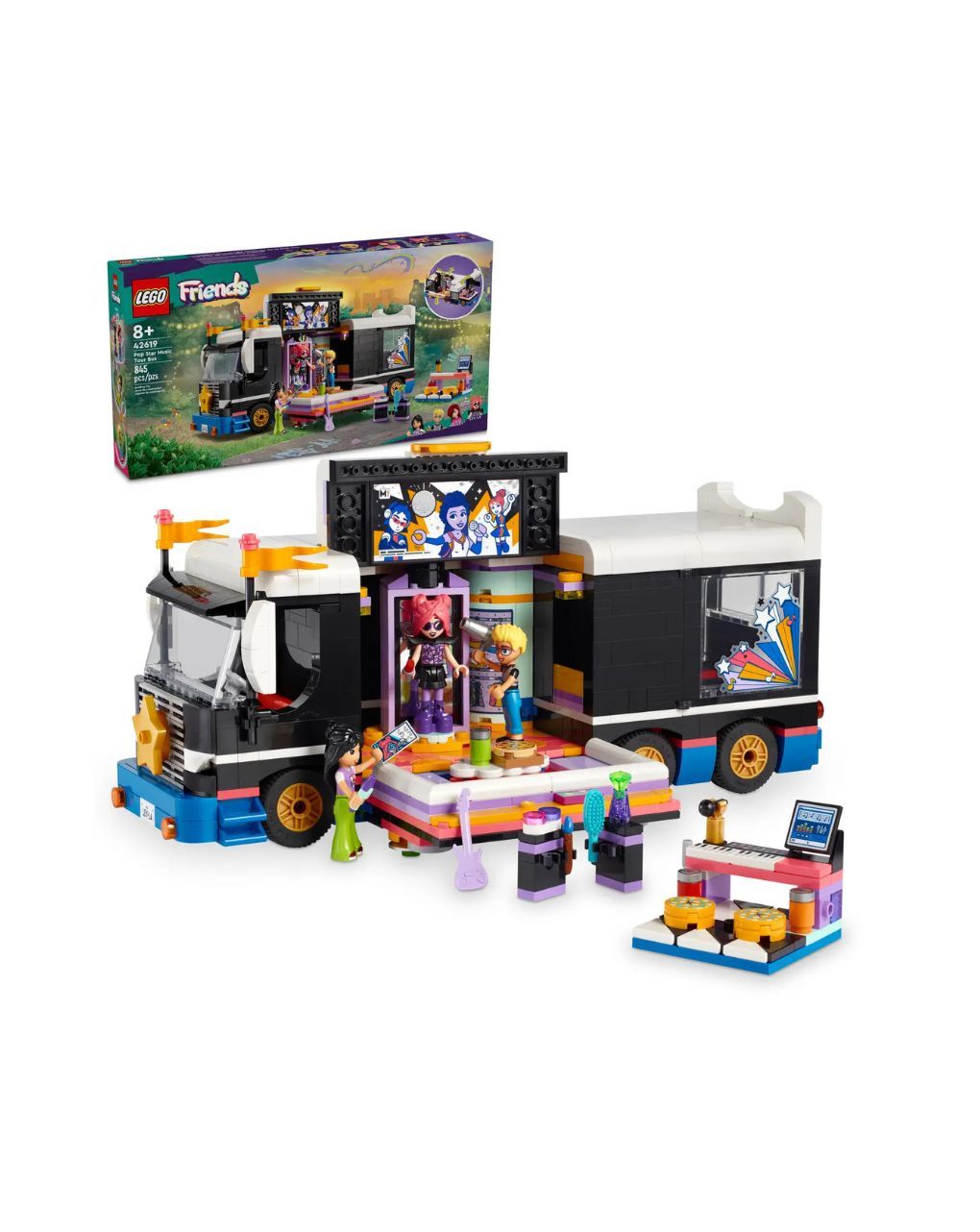 Lego friends pop star music tour bus 42619 - LEGO