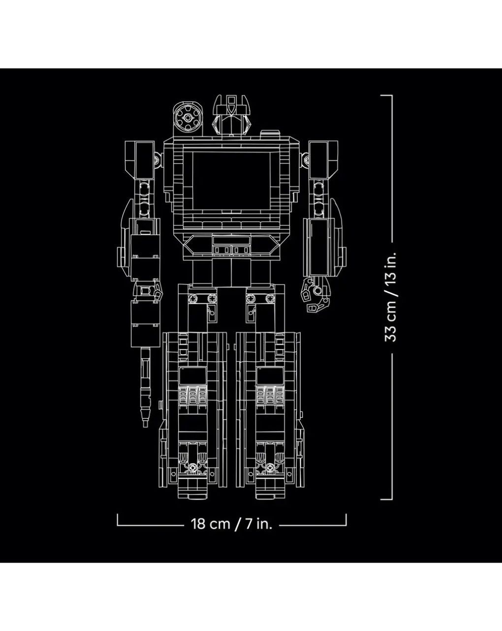 Lego icons transformers soundwave 10358 - Lego