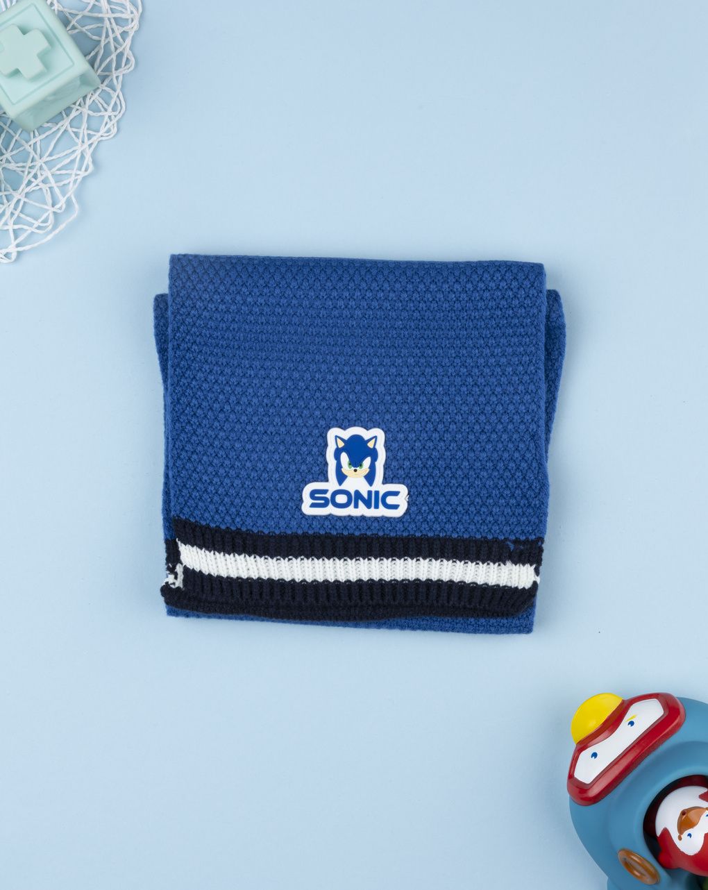 παιδικό κασκόλ μπλε sonic για αγόρι - Prénatal