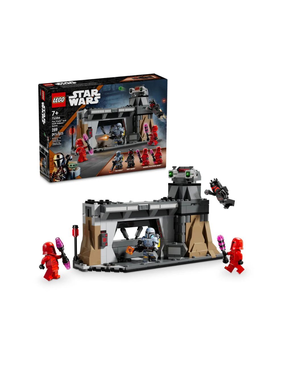 Lego star wars paz vizsla and moff gideon battle 75386 - LEGO