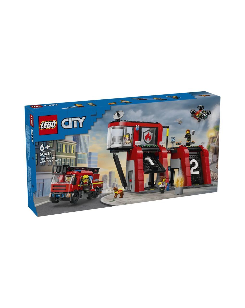 Lego city fire station with fire truck 60414