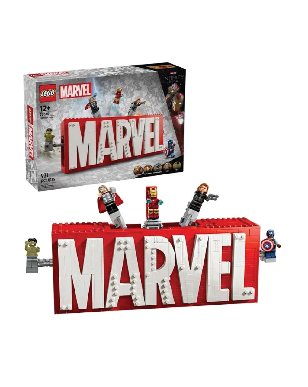 Lego super heroes marvel logo & minifigures 76313 - Lego, Lego Marvel Super Heroes