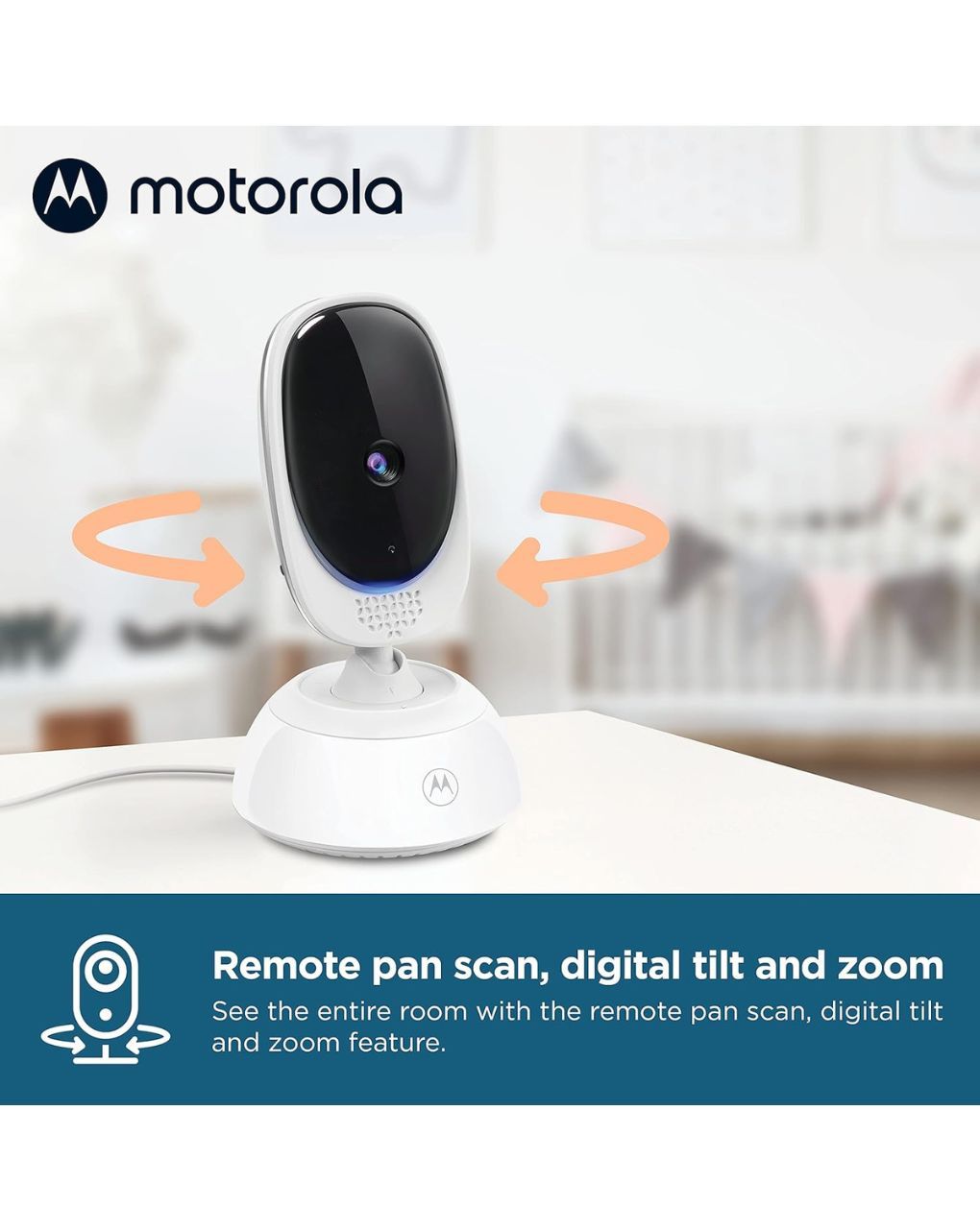 Motorola ενδοεπικοινωνία μωρού με κάμερα & οθόνη 5" m75 - Motorola