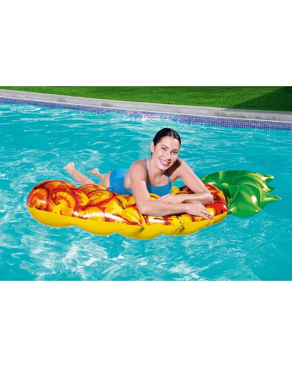 Bestway στρώμα θαλάσσης ανανάς 3d 174x96cm 43310 - Bestway