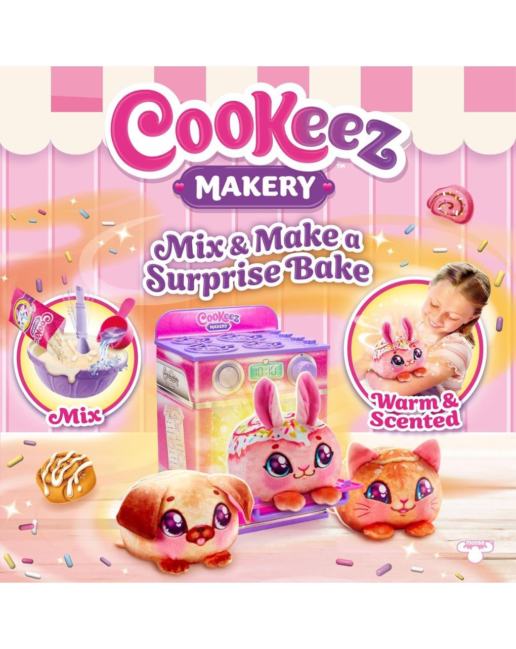 Cookeez makery μαγικό φουρνάκι με ζωάκι έκπληξη cke00000 (2 σχέδια) - Giochi Preziosi