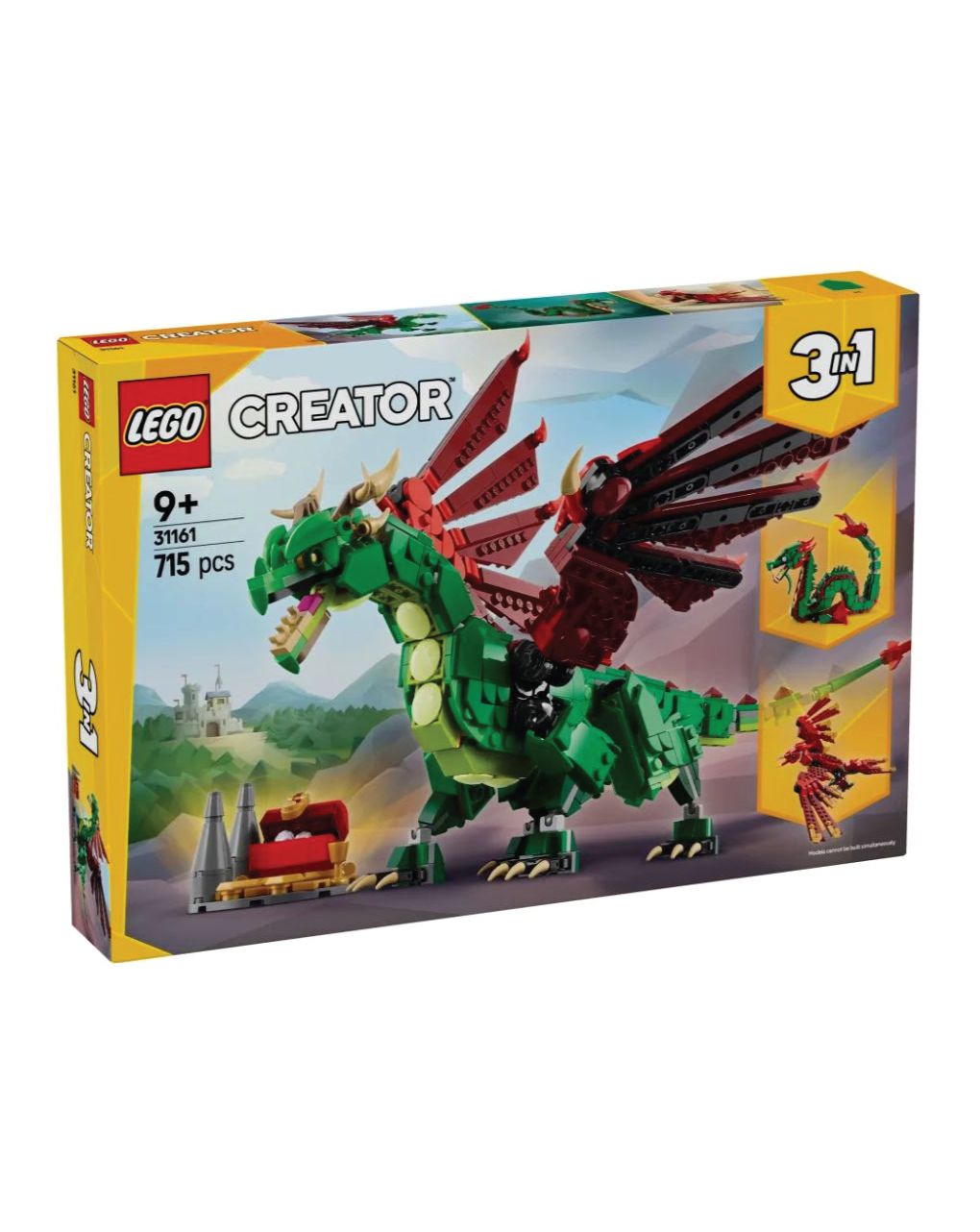 Lego creator 3in1 medieval dragon 31161