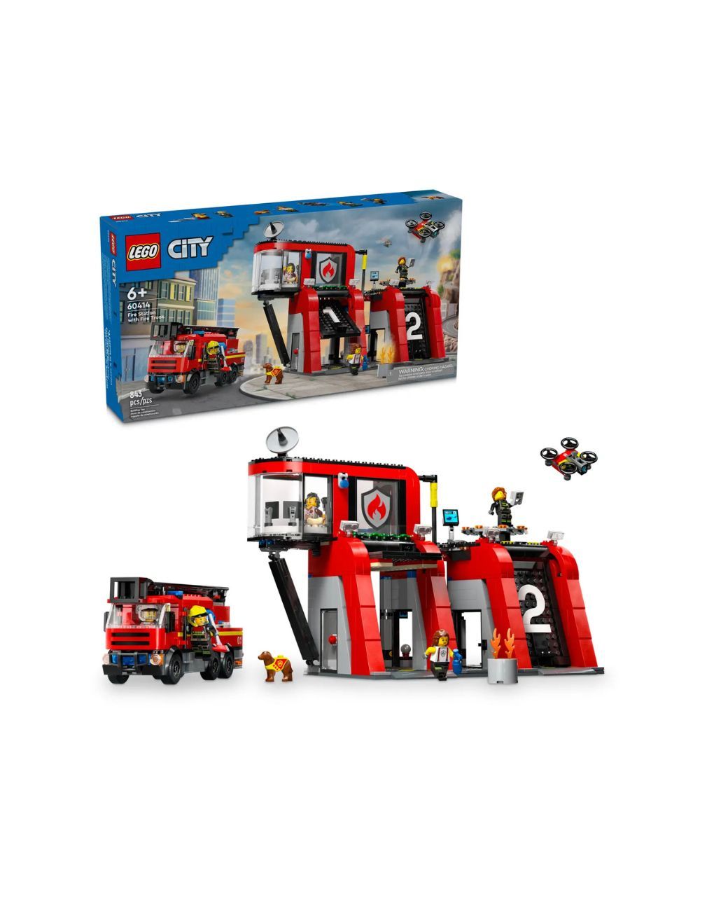 Lego city fire station with fire truck 60414 - Lego, Lego City