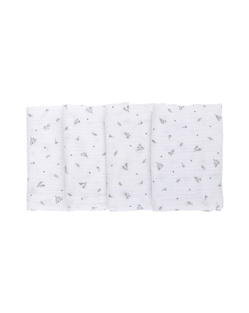 Bubaba πάνες μουσελίνα 4μχ 40×40 cm λευκό 84485 - BUBABA