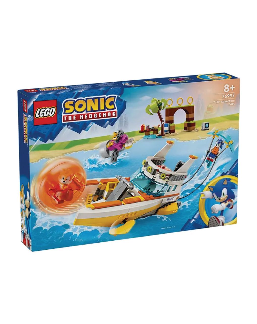 Lego sonic the hedgehog tail' adventure boat 76997
