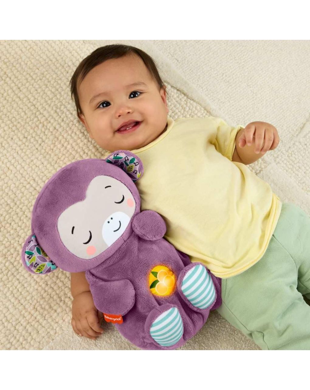 Fisher-price μαϊμουδάκι αγκαλιάς με κίνηση αναπνοής και μουσική jlh41 - Fisher-Price