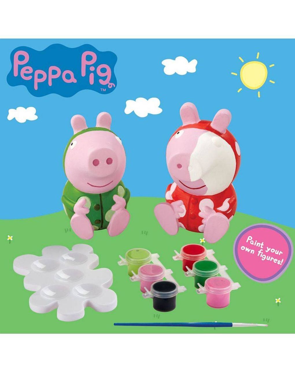 Giochi preziosi peppa pig φιγούρες σετ ζωγραφικής pp017000 - Peppa Pig