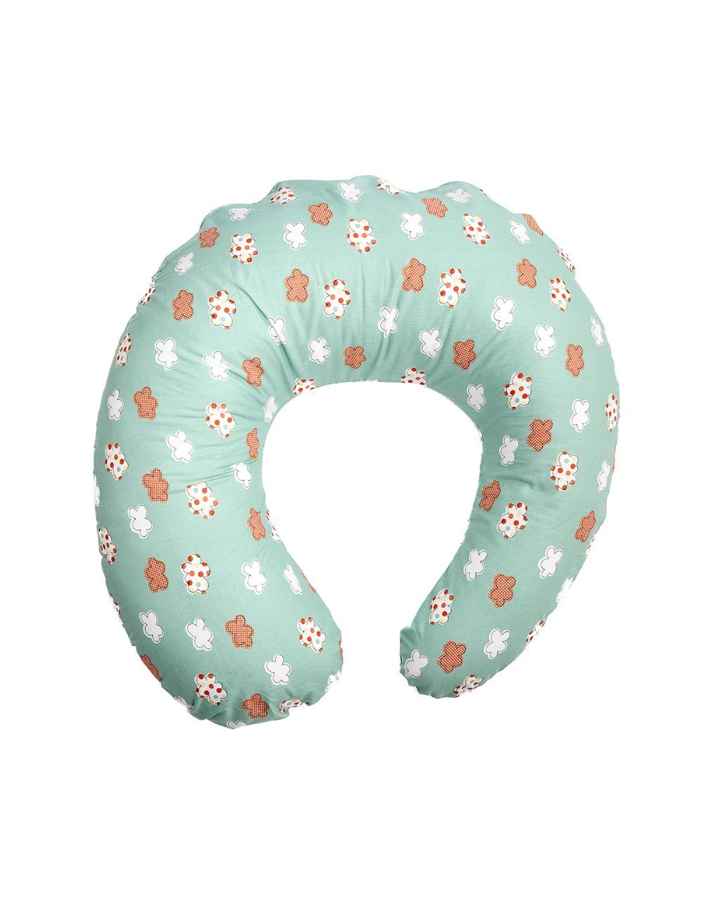 ο κόσμος του μωρού μαξιλάρι θηλασμού με βαμβακερή θήκη clouds πράσινη 90076 - O KOSMOS TOU MOROU