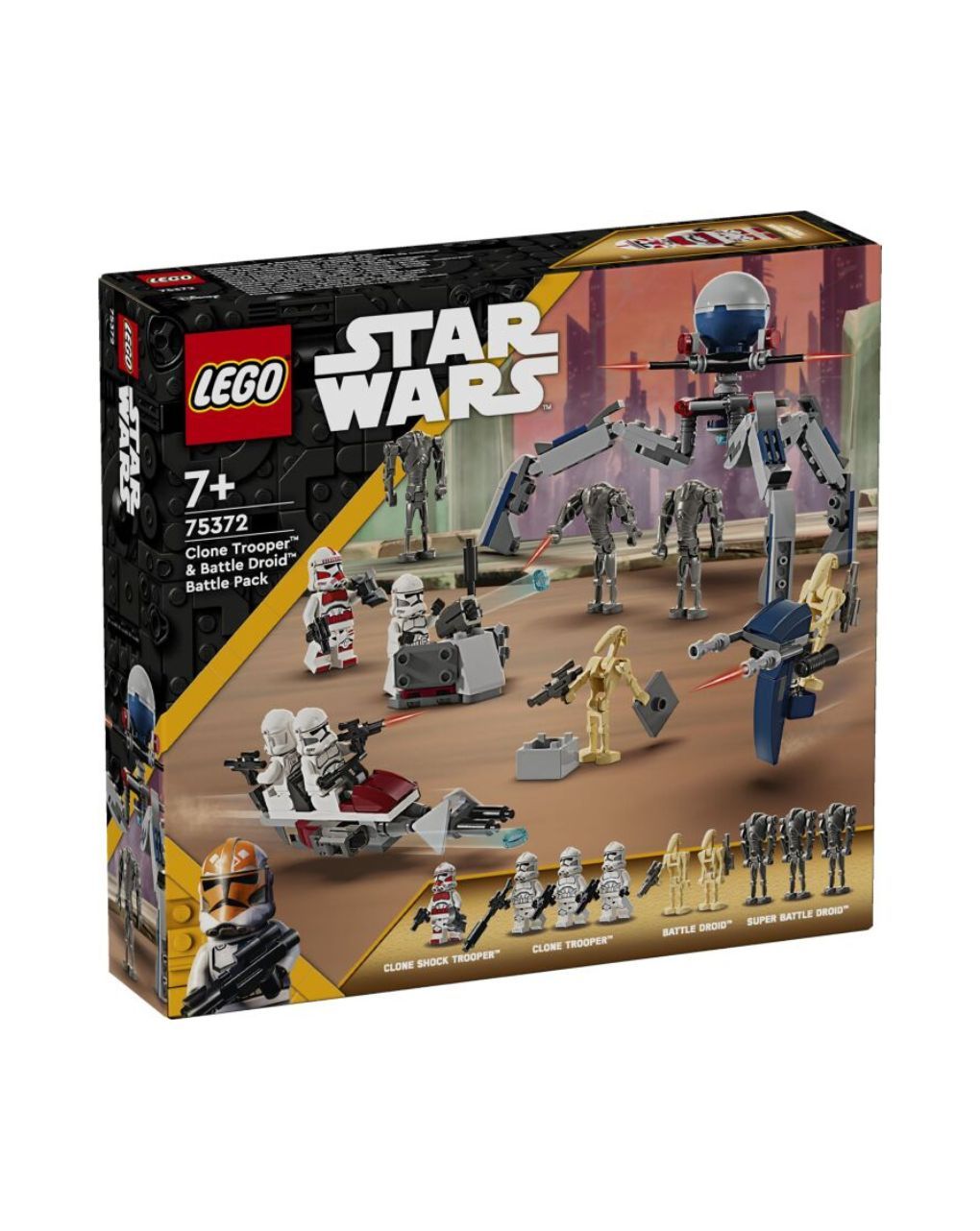 Lego star wars clone trooper & battle droid battle pack 75372