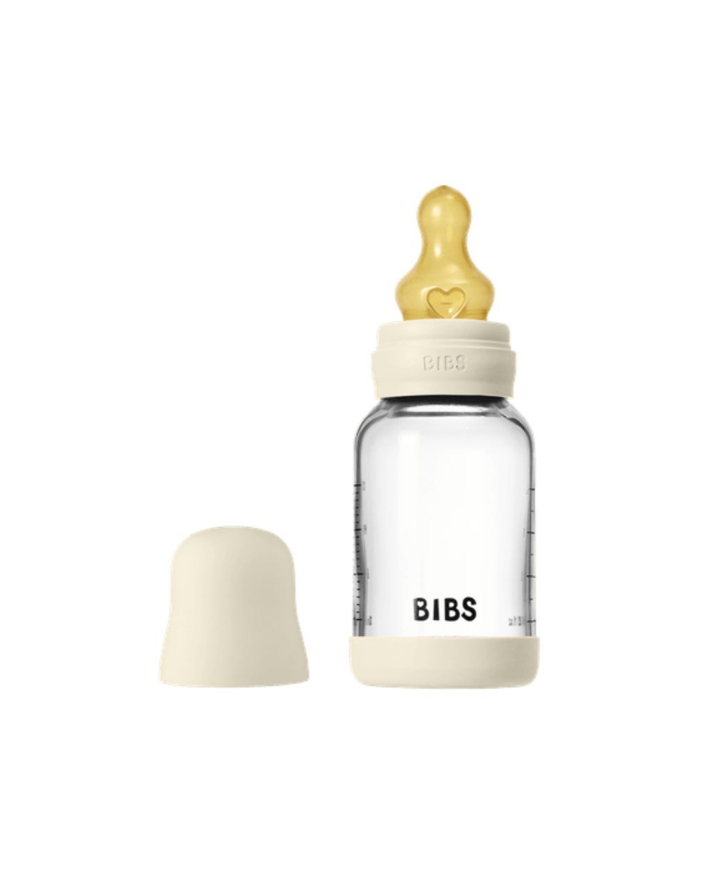 Bibs γυάλινο μπιμπερό 120ml latex ivory 12.5019216