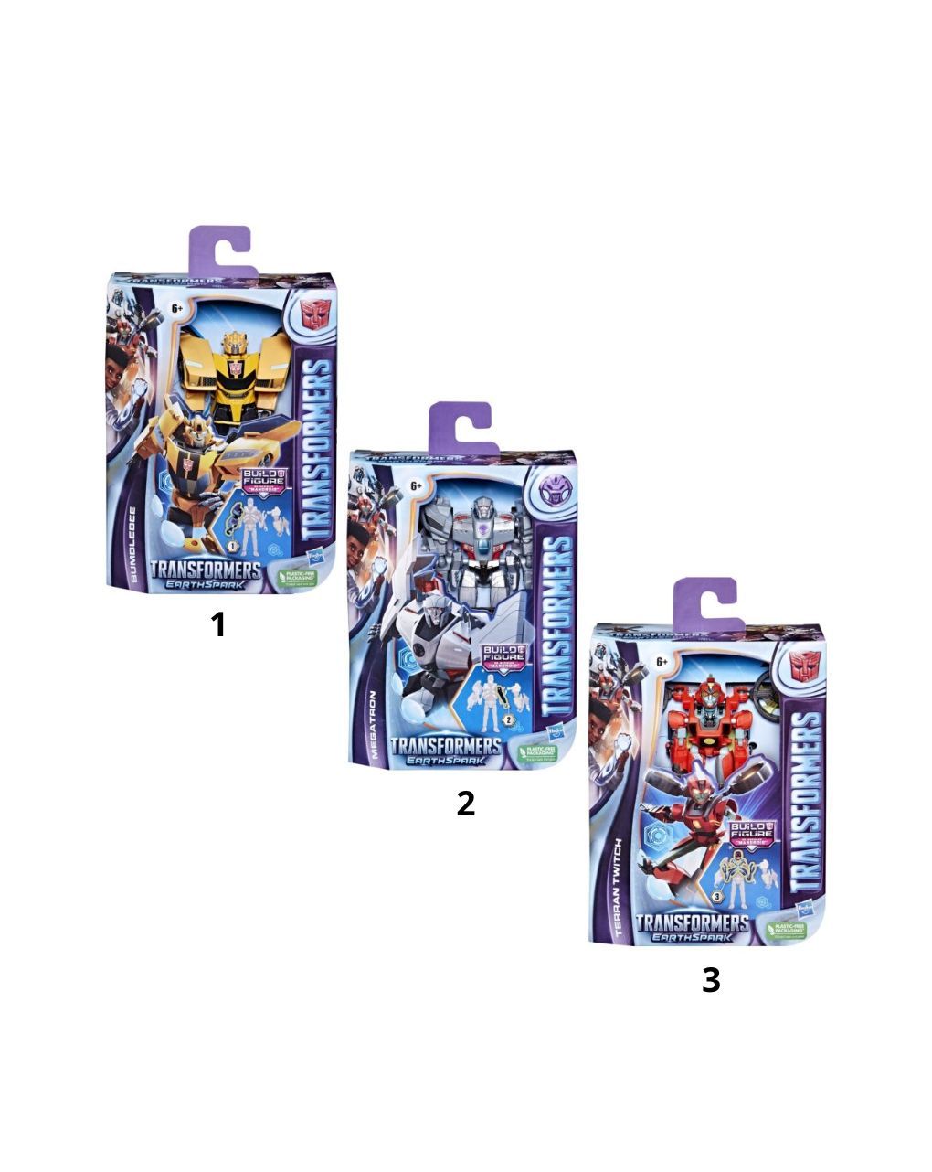 Transformers earthspark deluxe f6231 (3 σχέδια) - TRANSFORMERS