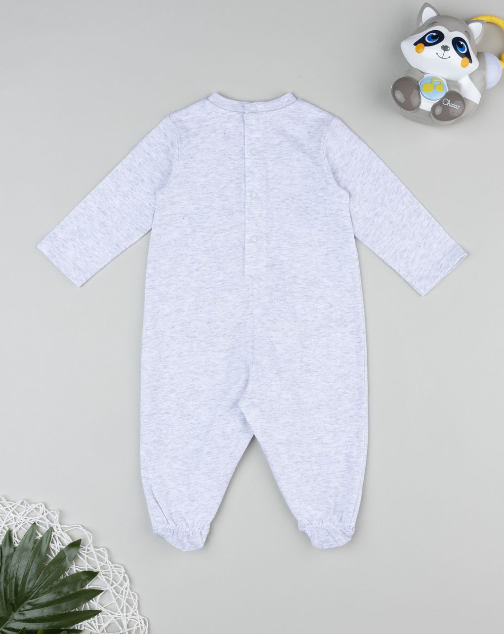 βρεφικό φορμάκι γκρι mickey & pluto για αγόρι - Prénatal