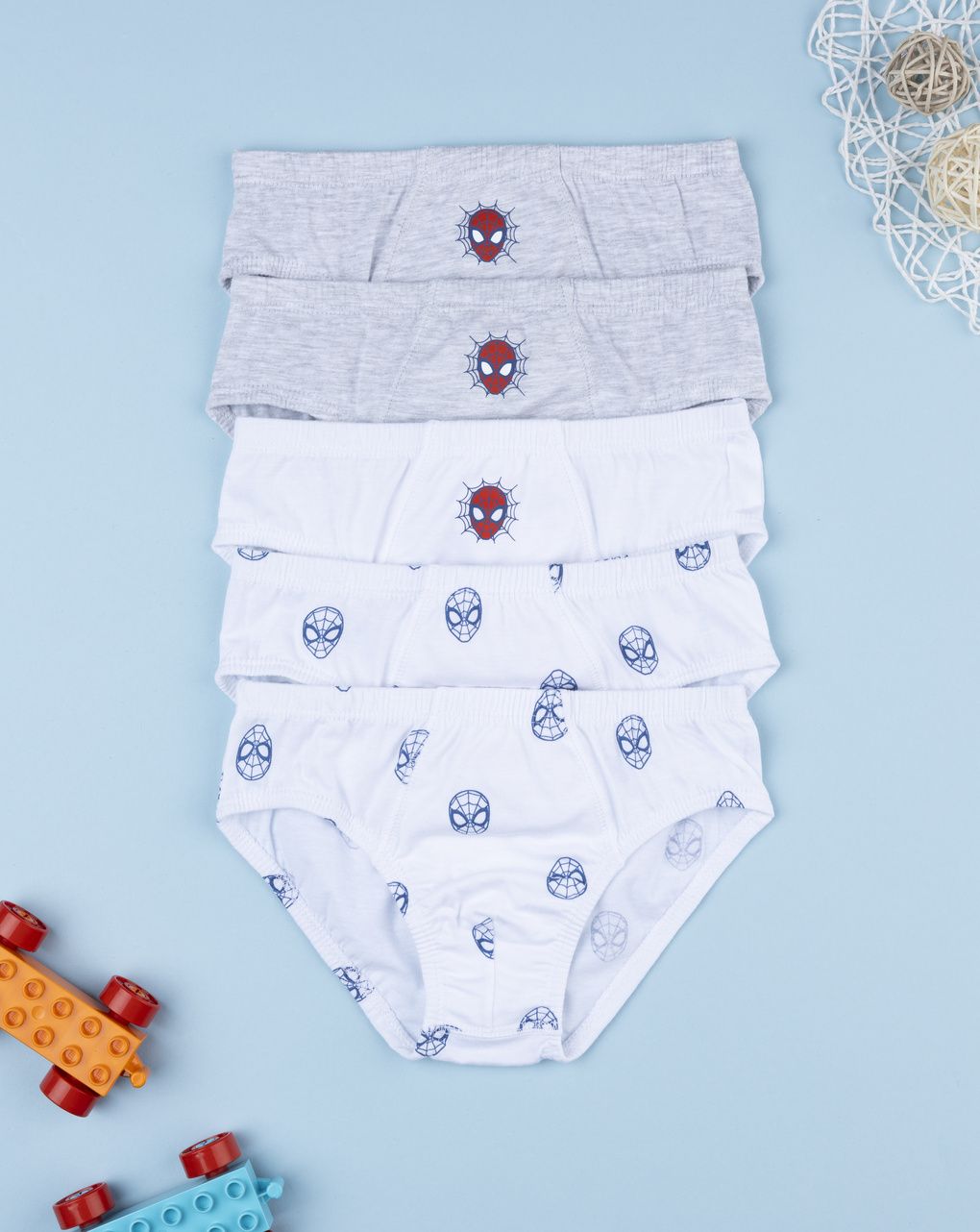 παιδικά σλιπ πακέτο x5 spiderman για αγόρι