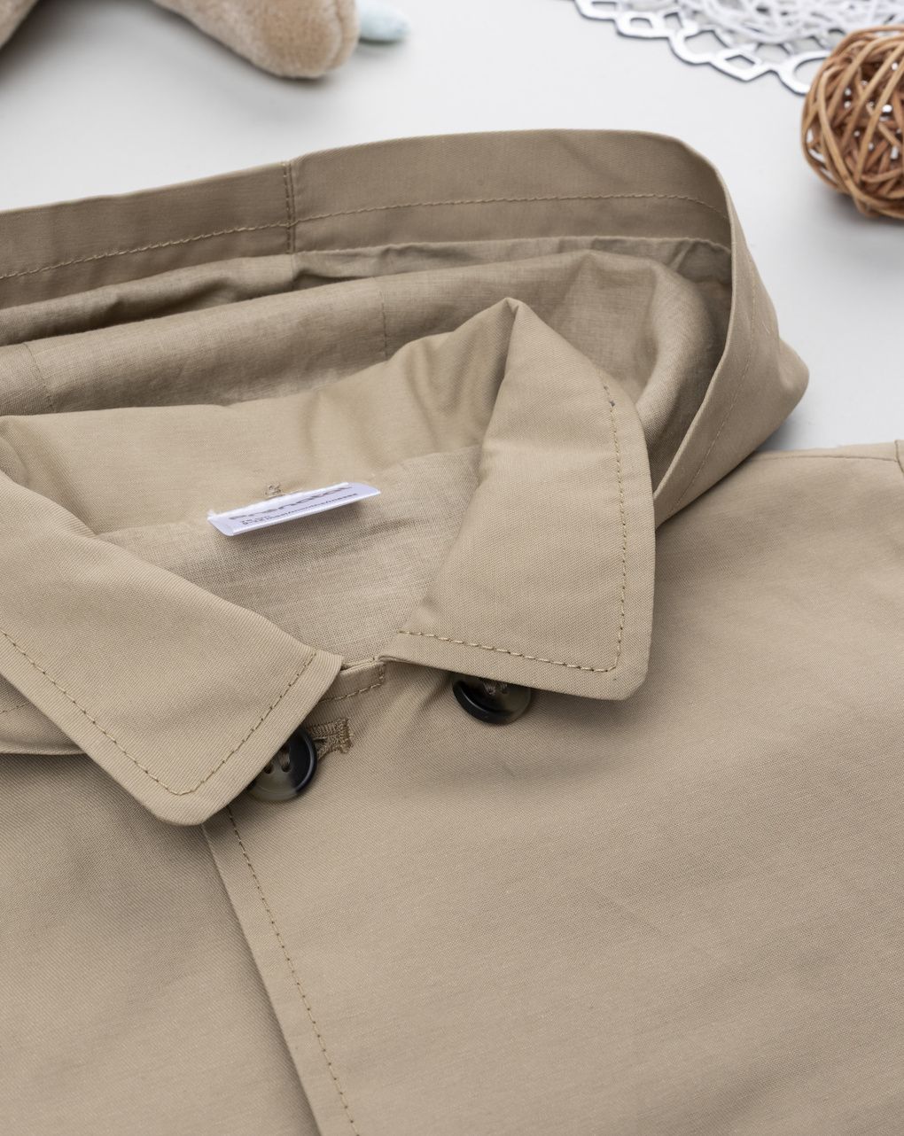 βρεφικό παλτό trench καφέ για αγόρι - Prénatal