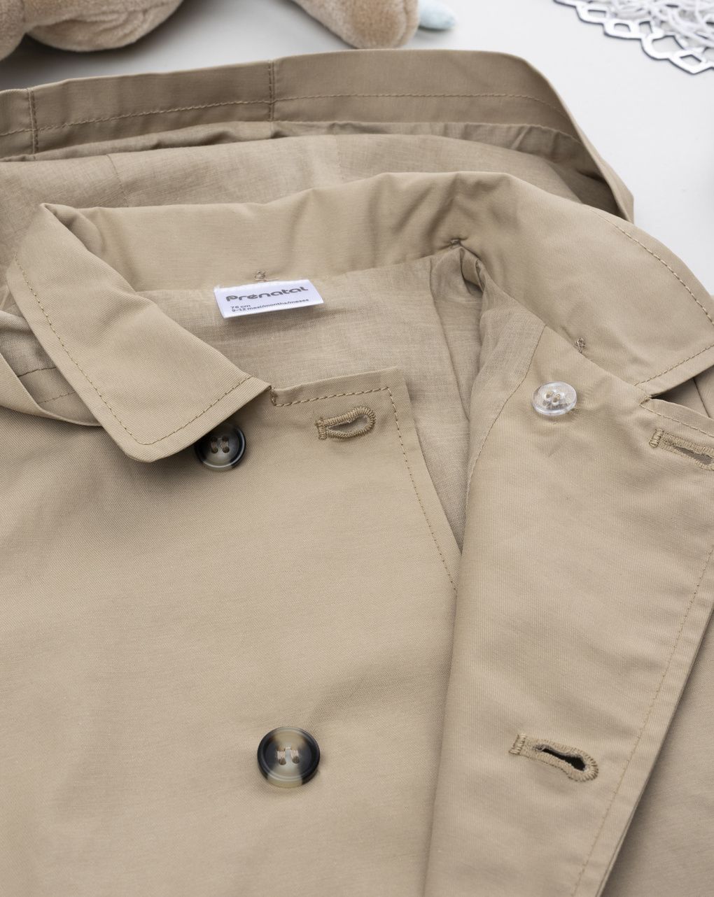 βρεφικό παλτό trench καφέ για αγόρι - Prénatal