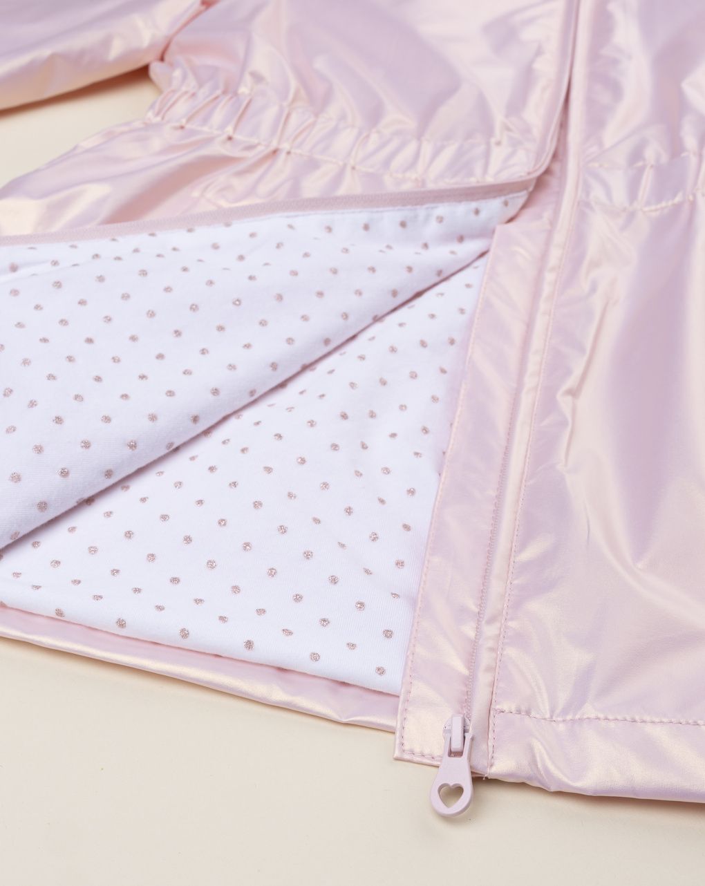 παιδικό μπουφάν ροζ ιριδίζον για κορίτσι - Prénatal