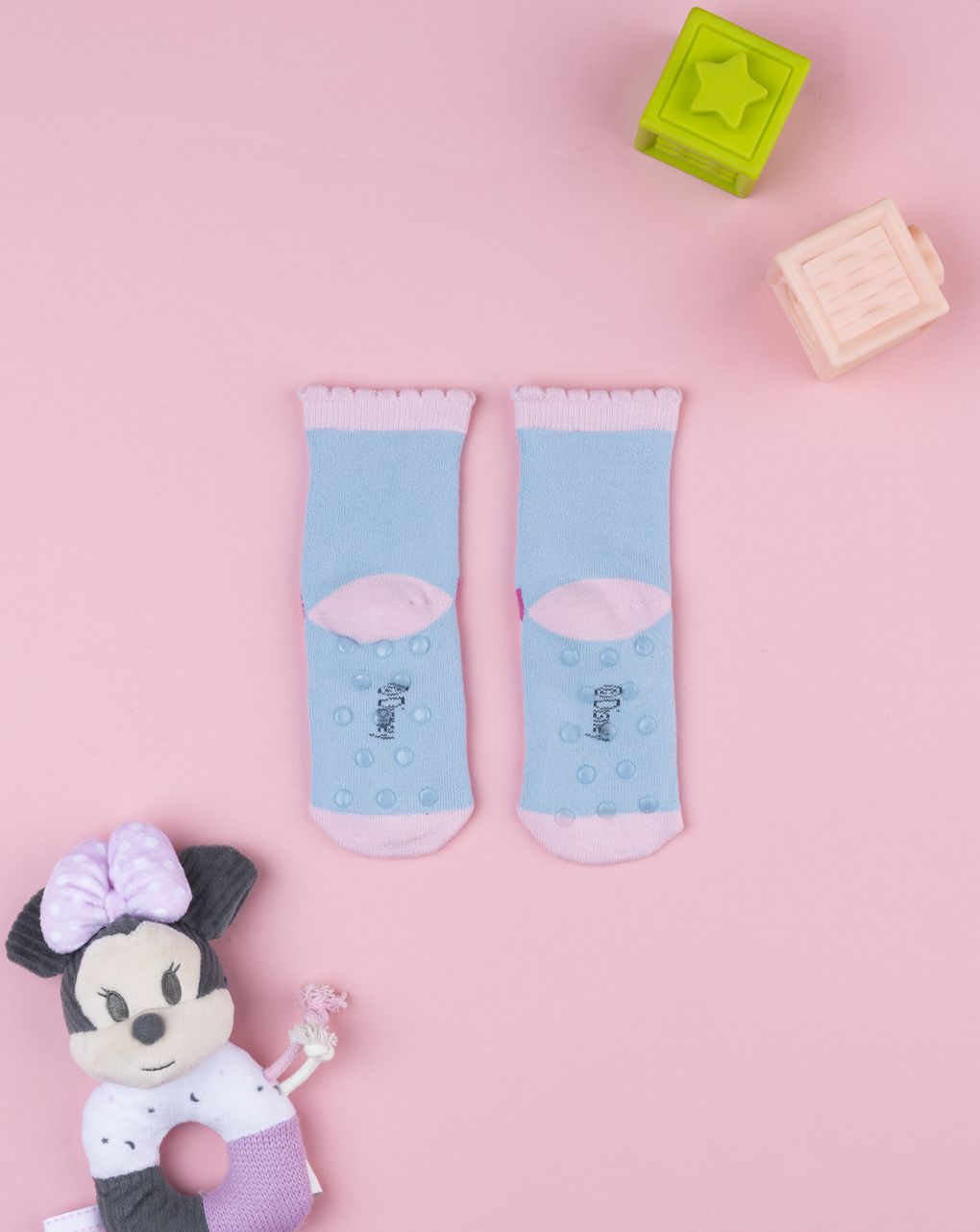 βρεφικές αντιολισθητικές κάλτσες minnie για κορίτσι - Prénatal