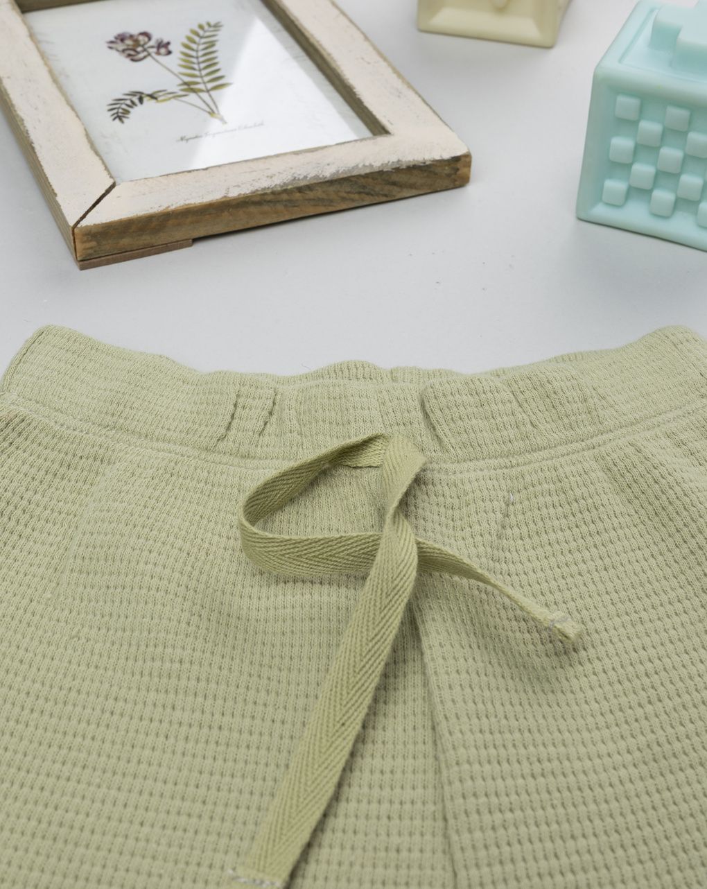 βρεφικό παντελόνι φόρμας γκοφρέ πράσινο dino για αγόρι - Prénatal