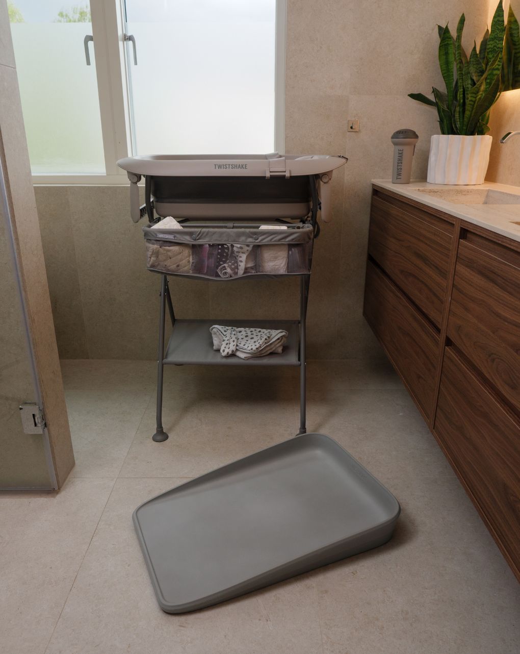 Twistshake βρεφική αλλαξιέρα αφρού faded grey 32-08-79144 - Twistshake