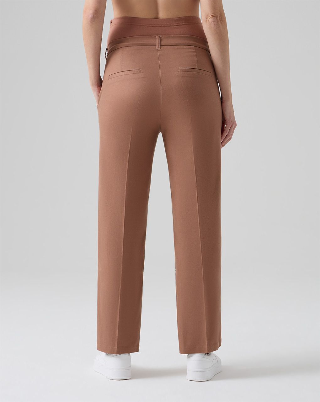 γυναικείο παντελόνι εγκυμοσύνης palazzo καφέ - Prénatal