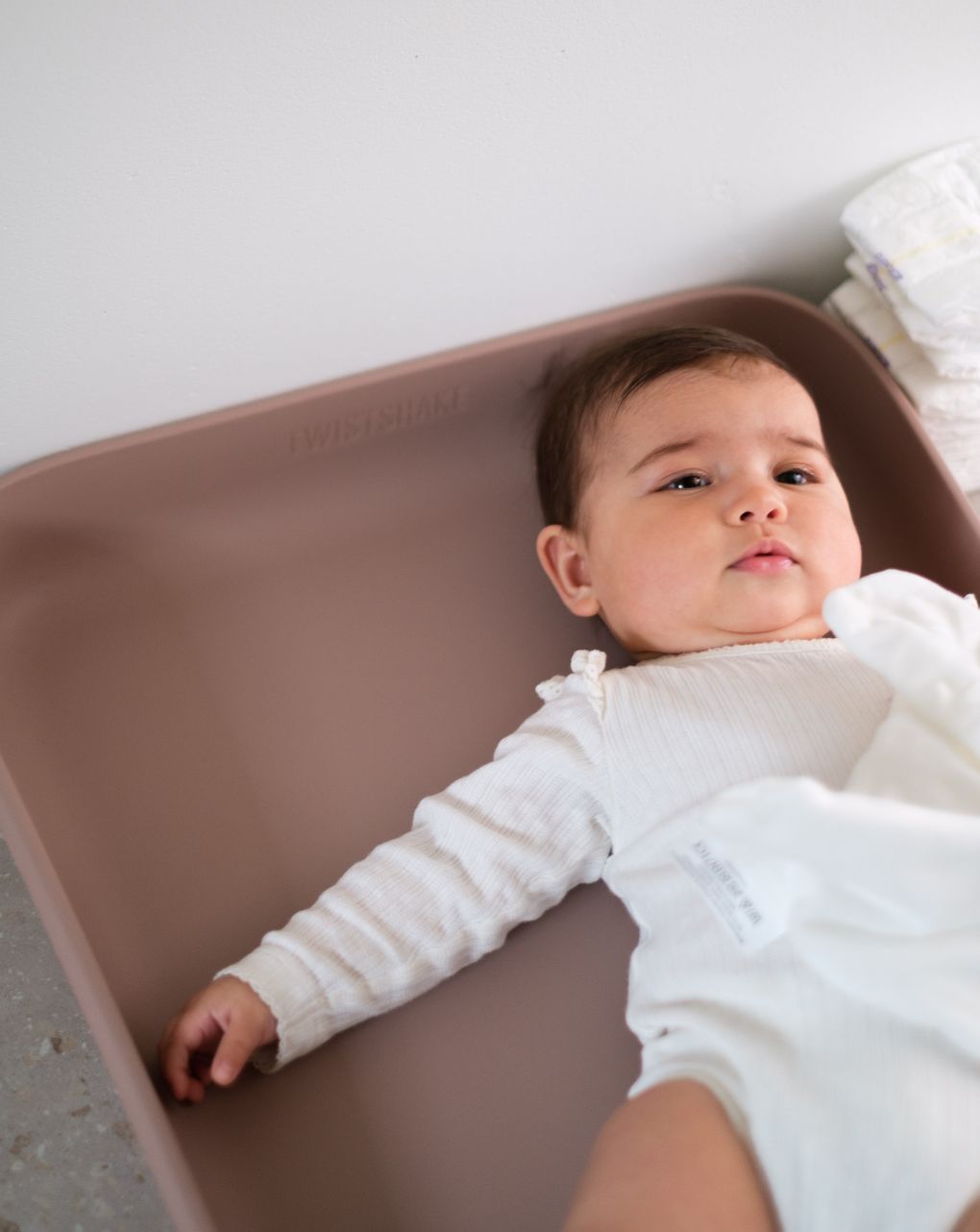 Twistshake βρεφική αλλαξιέρα αφρού faded pink 32-08-79159 - Twistshake