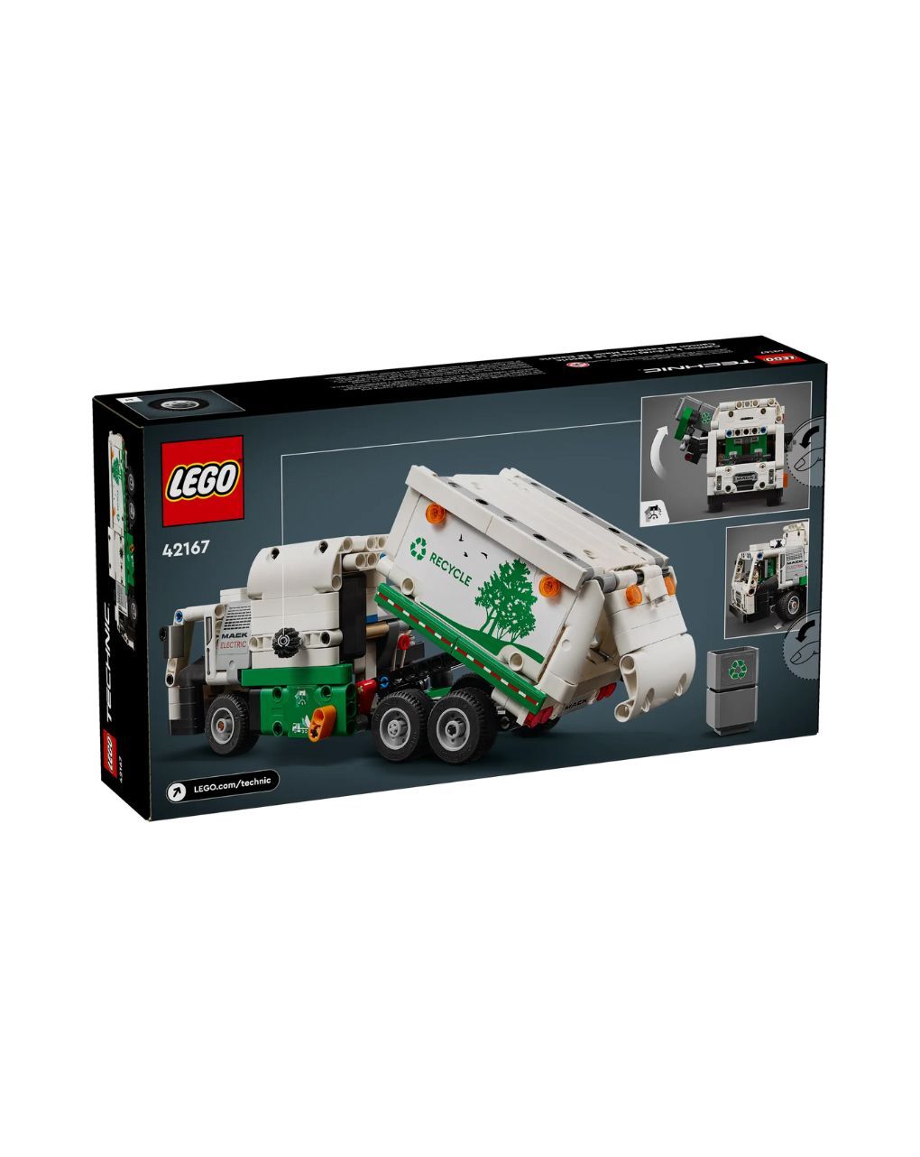 Lego technic mack lr electric garbage truck 42167 - Lego
